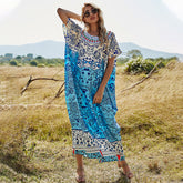 Women's Loose Large Size Printed Dress Casual Blouse Sai Feel